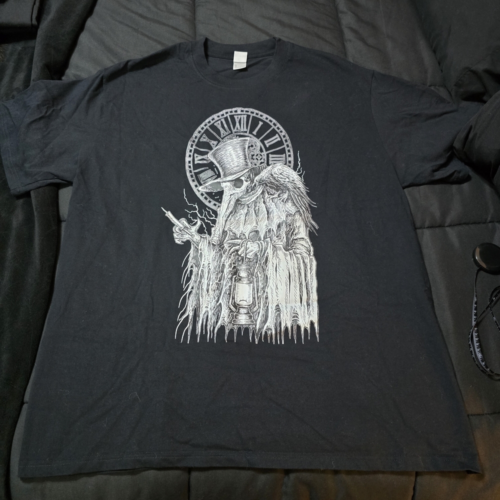 Men's Black Plague Doctor Graphic Tee